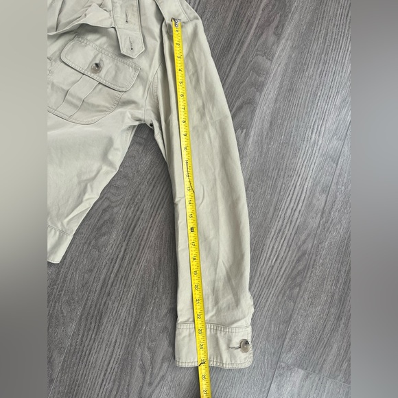 Polo by Ralph Lauren Khaki Button Down Utility Jacket 100% Cotton Size Medium - Picture 13 of 13